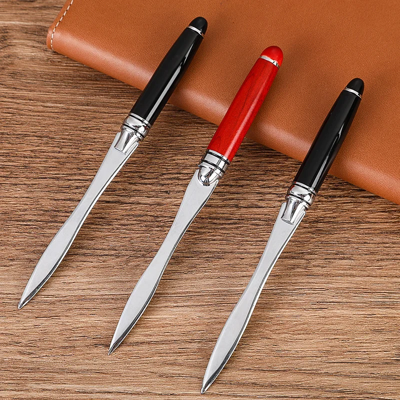 Vintage Art Knife Letter Opening Knife Pen Portable Knife Pen Metal Ballpoint Pen Knife Signature Pen Knife