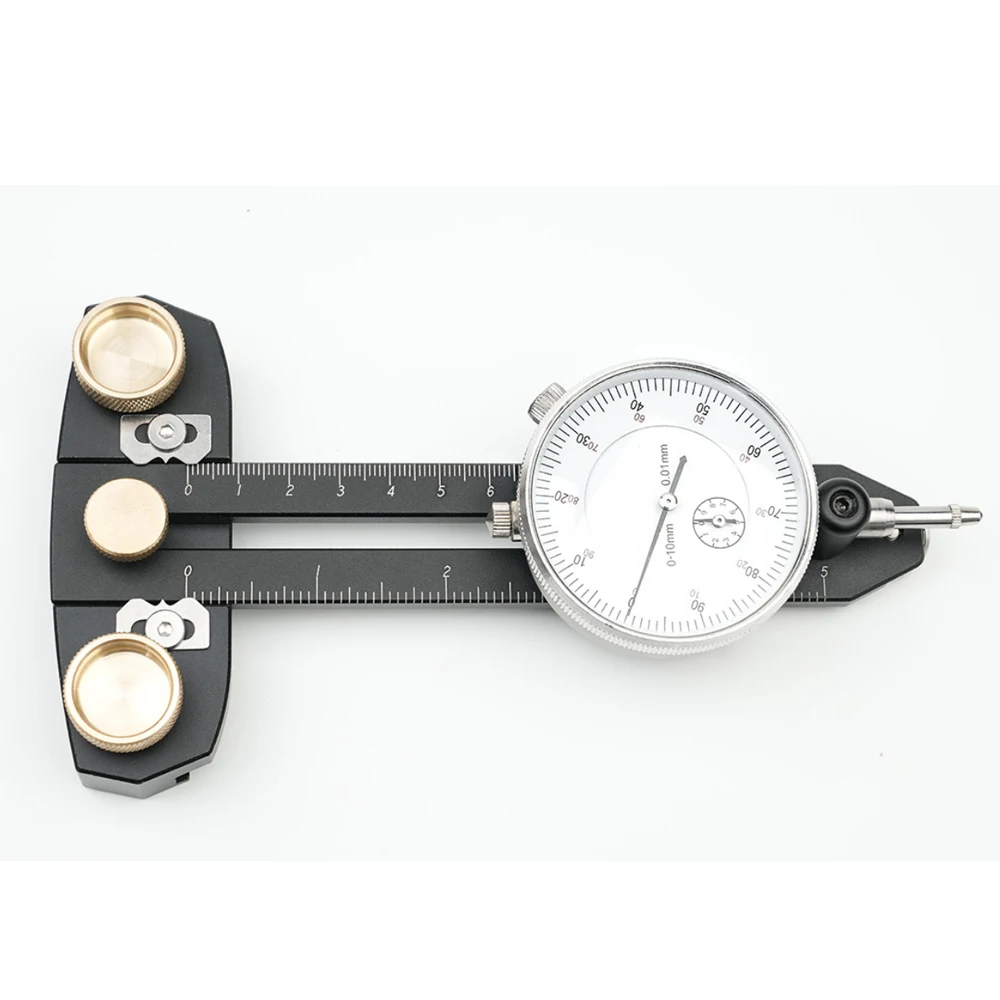 Table Saw Dial Indicator Blade Parallelism Correction Aluminum Alloy Adjustable Alignment Gauge with Align Tools