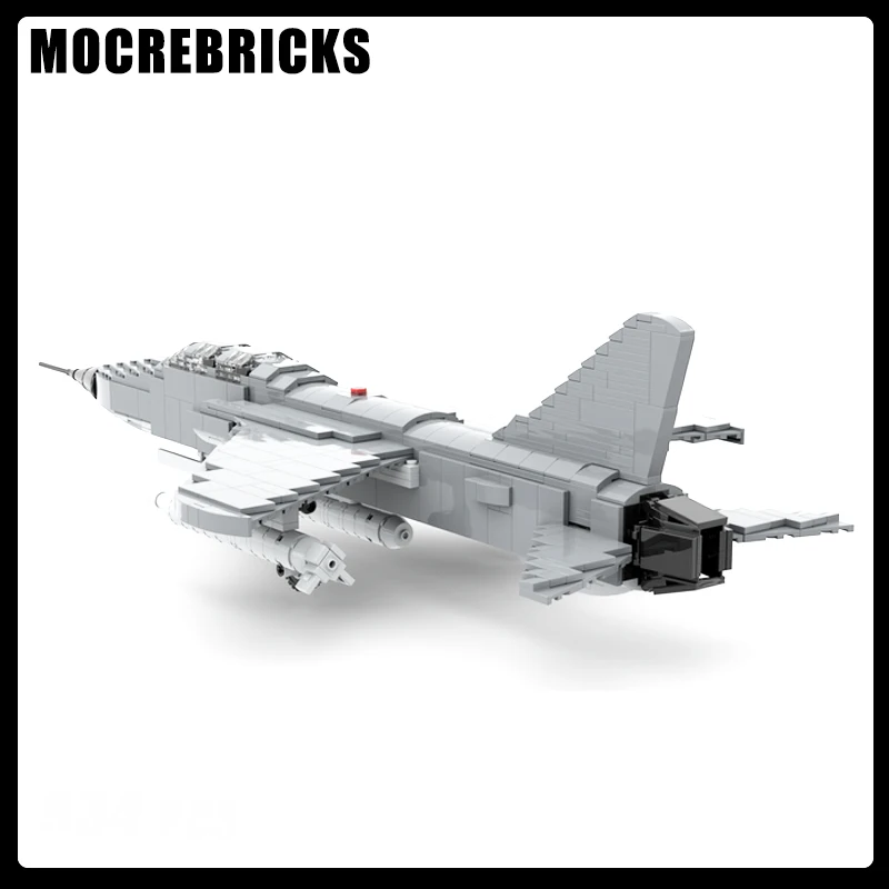 Serie militar MOC F-105G Wild Weasel Fighter Bombers colección de bloques de construcción Mini Kits modelos DIY ladrillos para niños juguetes regalos