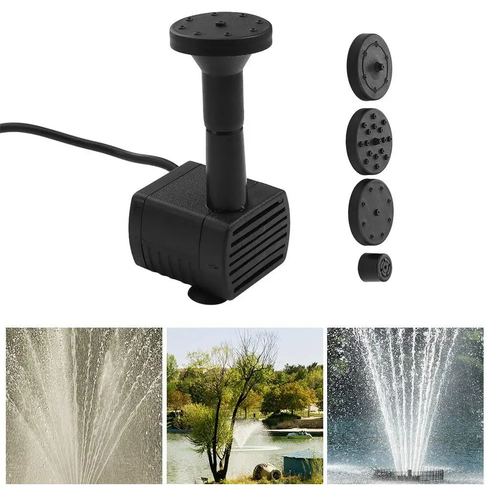 Mini Solar Panel Water Pump 4 Nozzles DC Brushless Solar Fountain Pump DIY 200L/H Solar Water Fountain Fish Tank