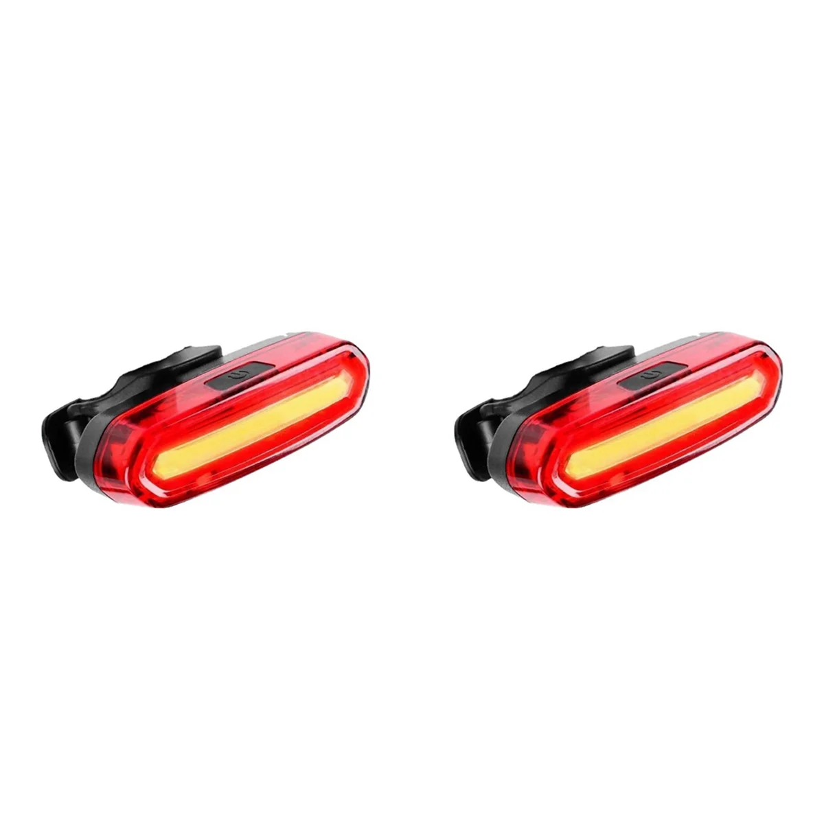 A77I 2X USB Rechargeable Bike Tail Light LED Warning Bicycle Rear Light IPX6 Waterproof for Helmet