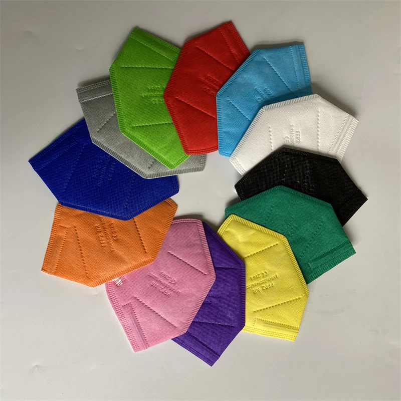 10-200pcs FFP2 Mask Approved CE 5 Layers Face Mask KN95 Filter Respirator Pink Reusable Adults Protective KN95 FFP2 Mascarilla