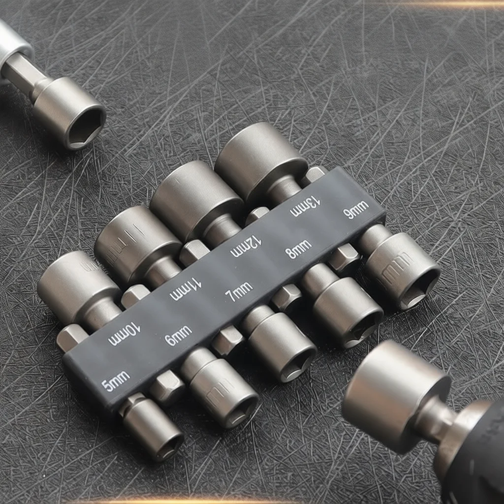 14 9 Socket Adapter Impact Driver Power Drill Hand Tool Metric Imperial Steel Repair Maintenance Nut Driver Removal Kit
