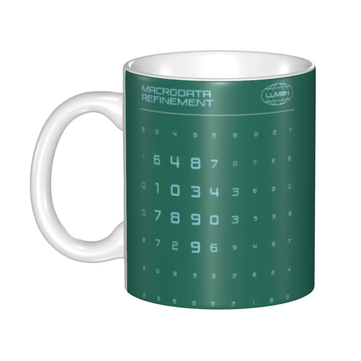 Scary Numbers Severance Merch Coffee Mug Novelty Cup Gift