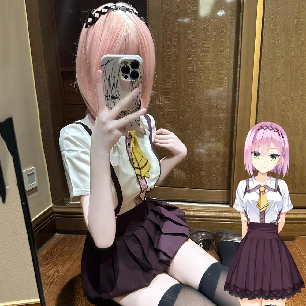 

New Game Angelic Chaos RE-BOOT Tanikaze Amane Cosplay Costume Girl Shirt Skirt Suit JK School Uniform Summer Party Clothes
