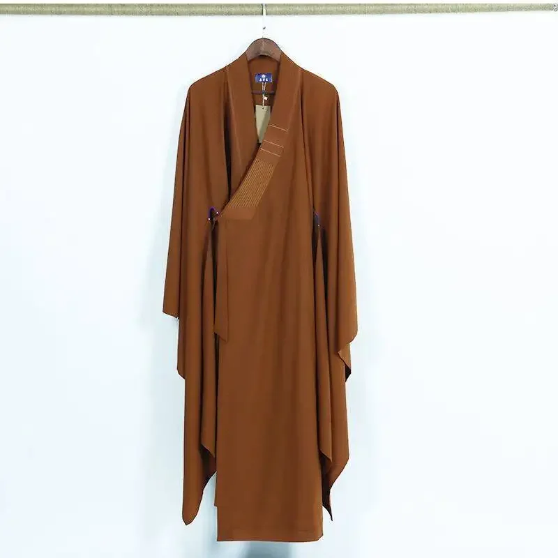 Monk Costume Buddhist Chinese Traditional Clothings Meditation Zen Shaolin Hanfu Clothing Taoism Tibetan Clothes Monk Robe