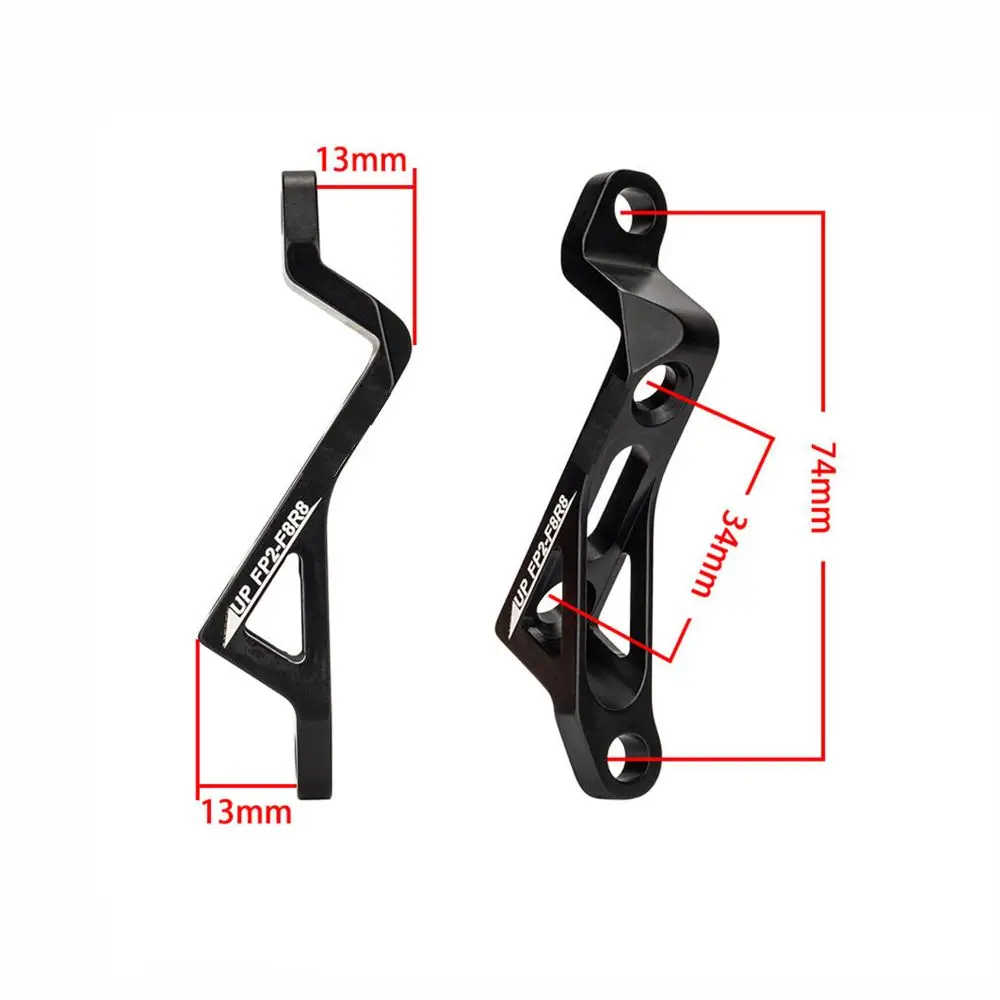 

Aluminium Alloy Disc Brake Adapter Black Easy Installation Cycle Disc Brake Adapter CNC Machined With Bolts