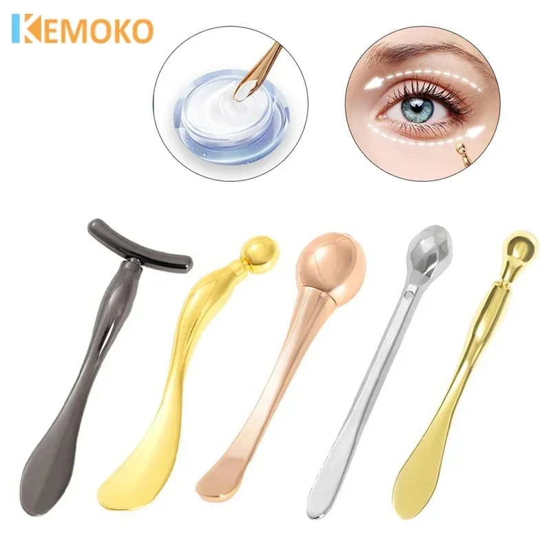 Mini Metal Eye Massage Stick, Levantamento de Rosto, Anti Círculos Escuros, Dispositivo Massageador, T-forma, Faciais Finos, Magia