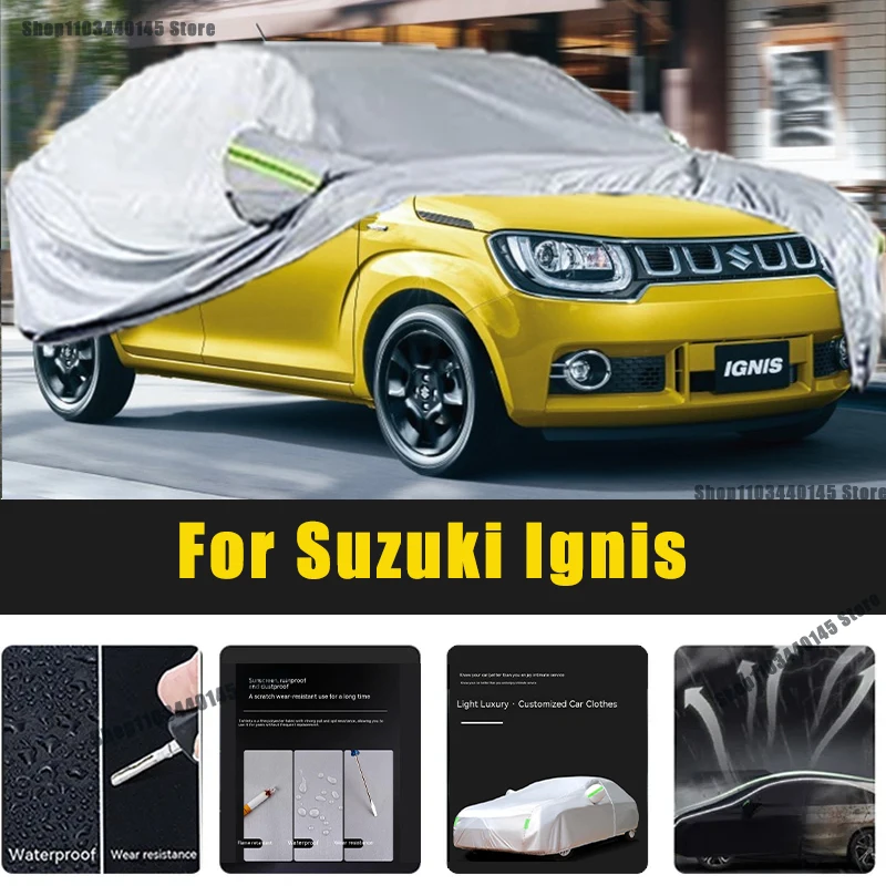 

Full Car Covers Outdoor Sun UV Protection Dust Rain Snow Oxford cover Protective For Suzuki lgnis Accessories car umbrella