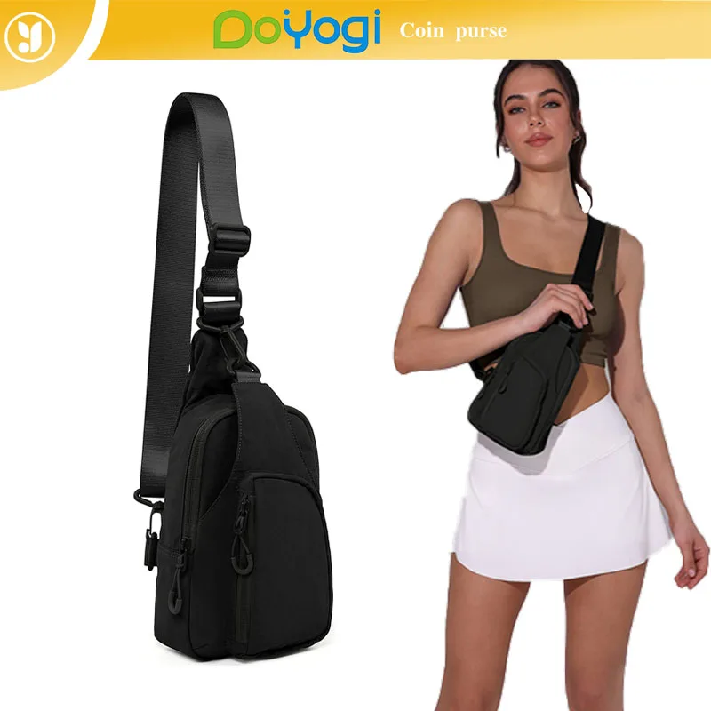 Small Sling Bag with Adjustable Straps Shoulder Bag Crossbody Chest Bags Fanny Pack Leisure Backpack for Women Men Outdoor