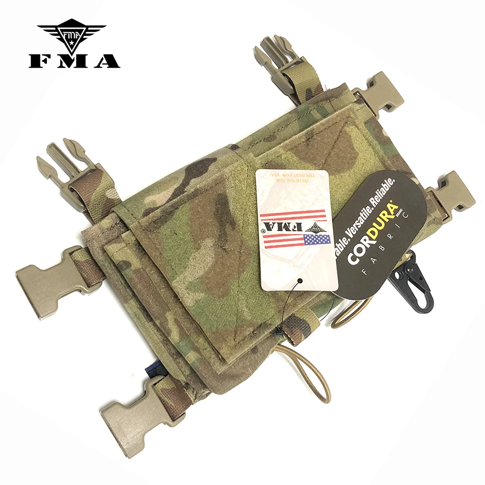 

FMA Tactical Chest Rig Front Set Micro Fight Chassis for MK4 Chest Rig Spiritus Front Panel JPC LV119 Plate Carrier RS6693