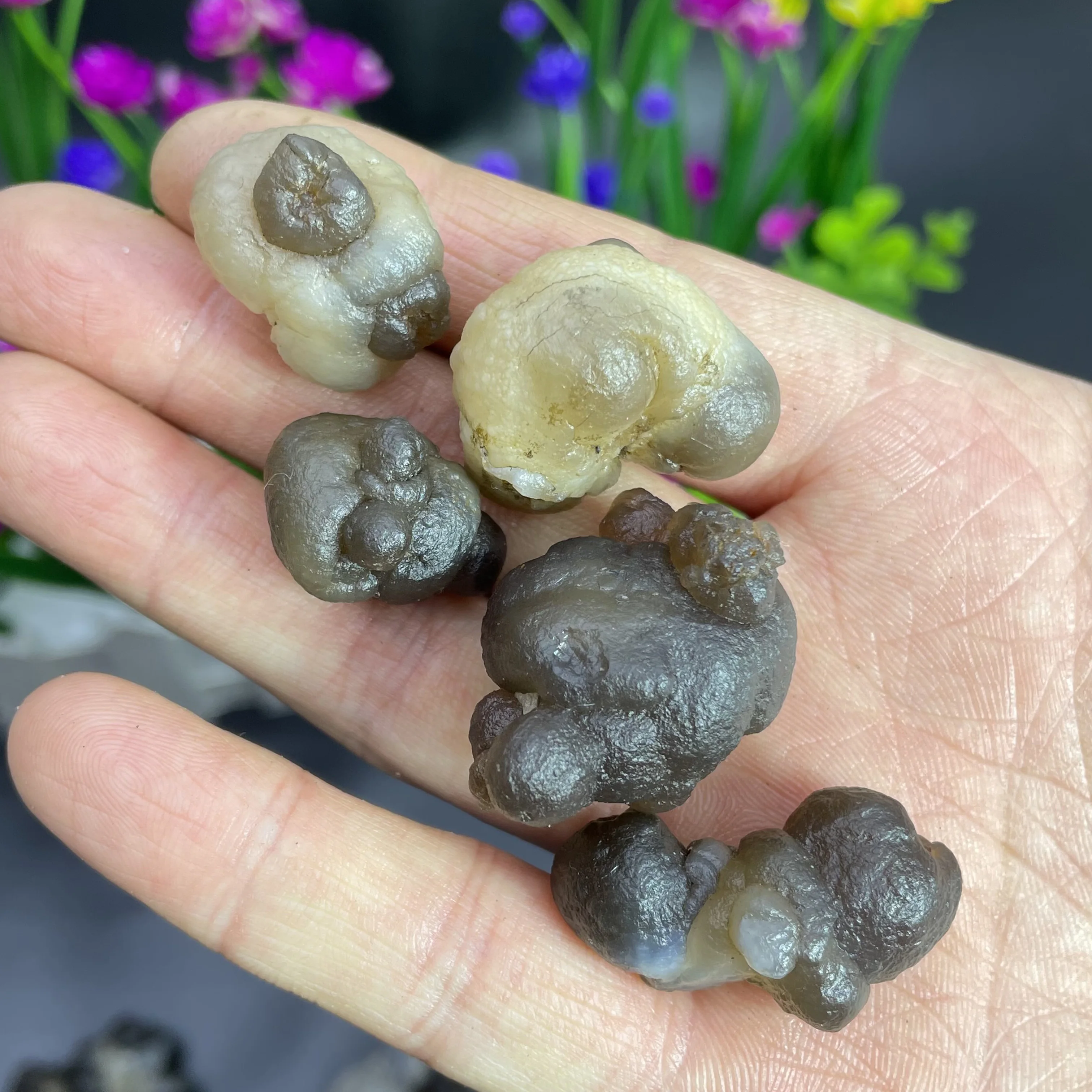 Natural Grey Panda Agate Rock Crystal Quartz Material Chakras Energy Healing Stone Specimen Aquarium Garden Decoration 02