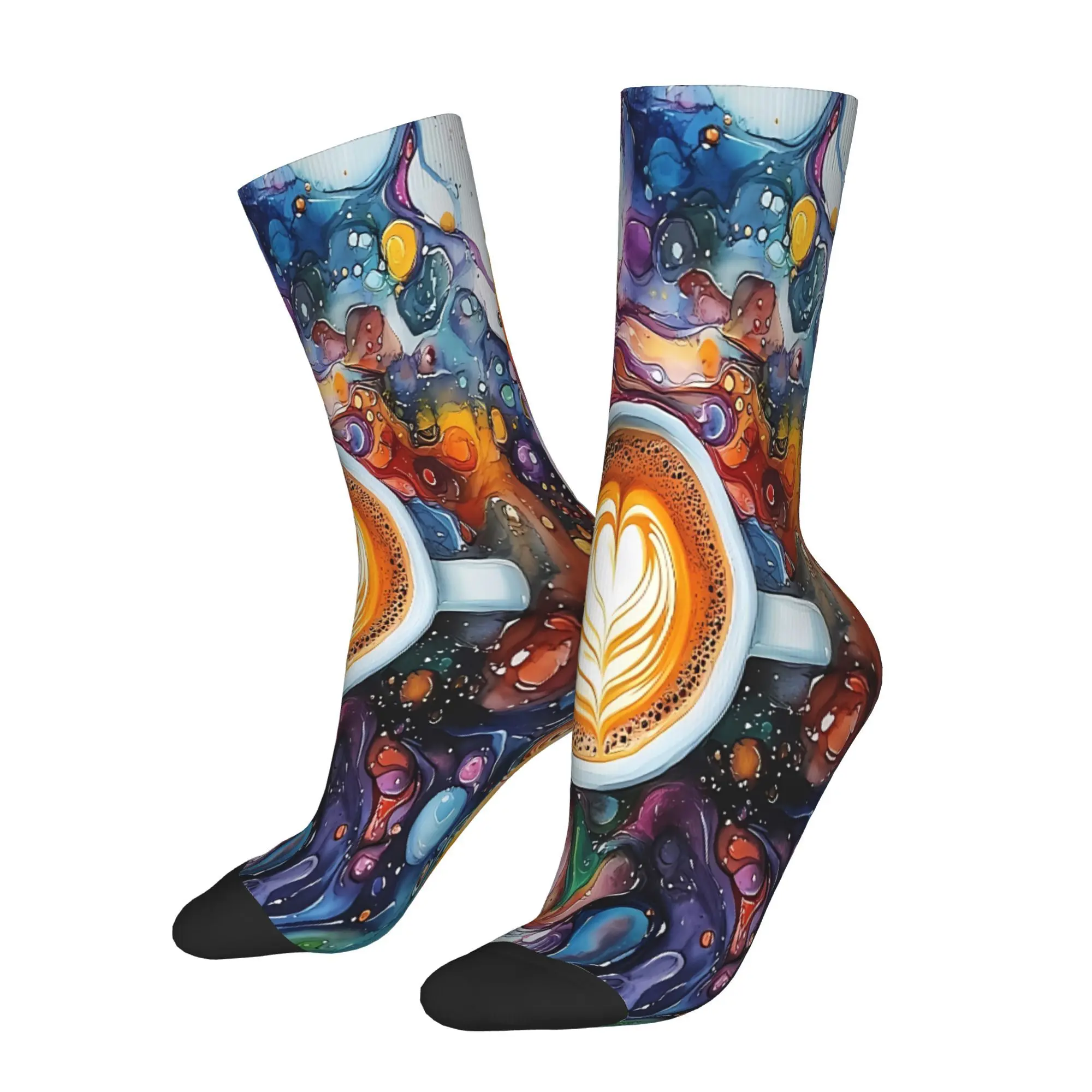 

Cup Of Coffee Sock Printed Man Polyester