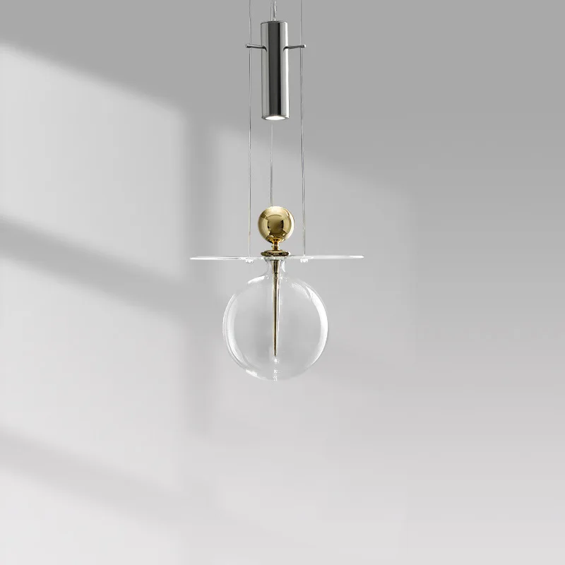 

Simple Glass Chandelier Dining Room Table Bedroom Bedside Lamp Bar Exhibition Hall Pendant Light Interior Lighting Decoration