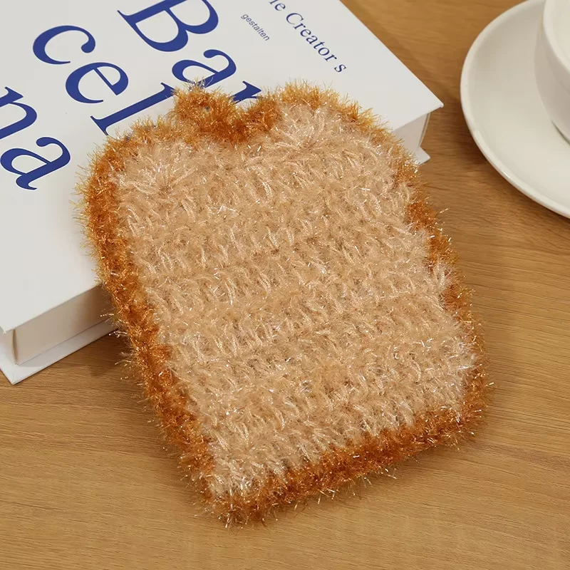 

1/3/6Pcs Korea High Efficient Anti-grease Bread Shape Dish Cloth Acrylic Washing Towel Magic Kitchen Cleaning Wiping Rags