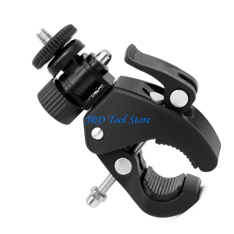 A2UD Flashlights Mount Holder 180 Rotating Bicycles Clip Clamps for Action Camera