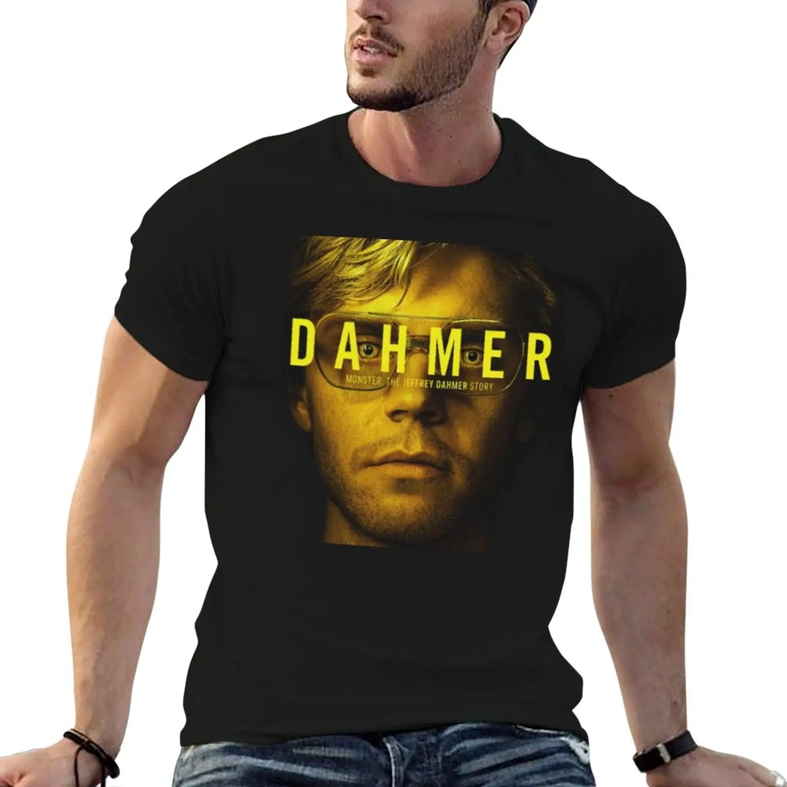 تي شيرت Dahmer تي شيرت رجالي مصمم برسوم جرافيك تي شيرت رجالي تي شيرت جرافيك