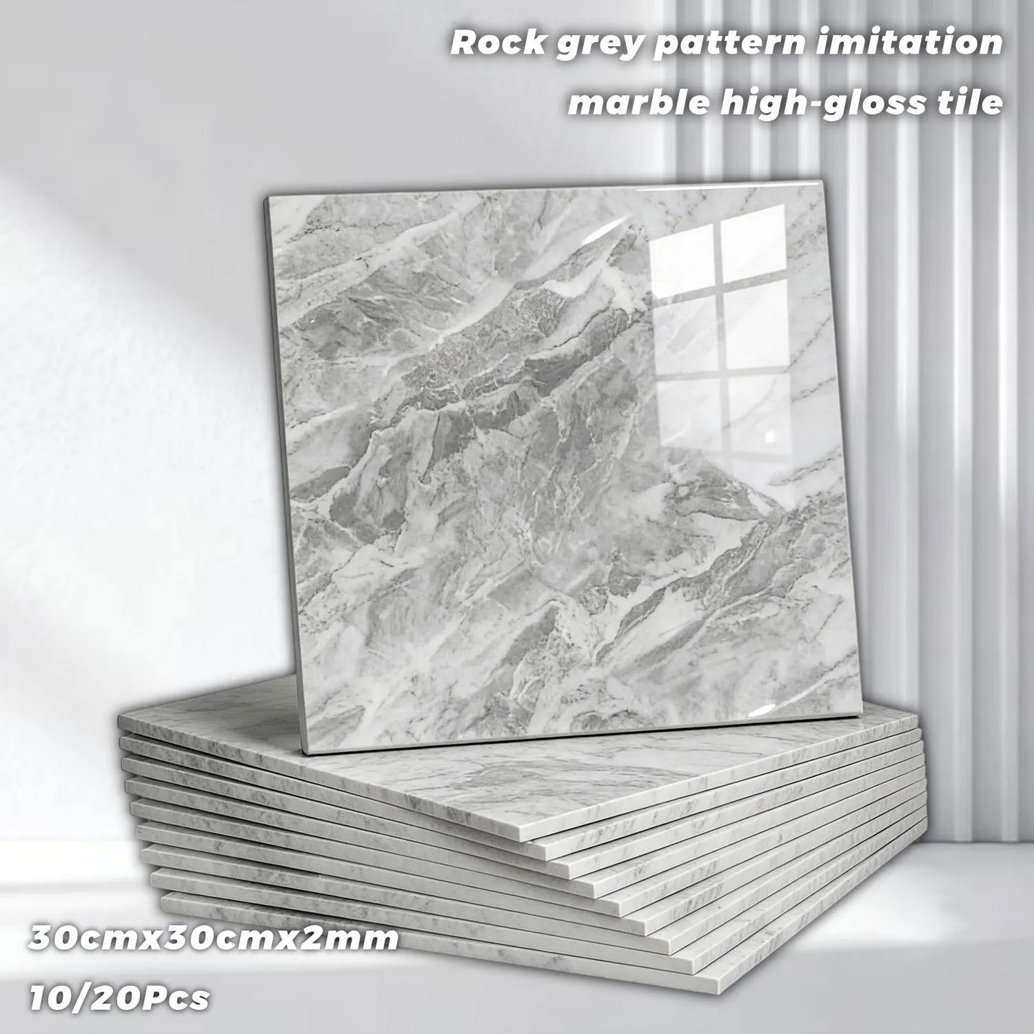 

10-50PCS Thickened Marble Wall Stickers Shockproof Moistureproof Wall Protector For Home Wall Renovation Decor