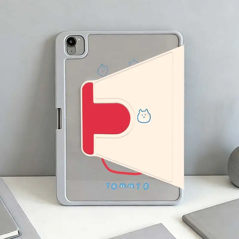 360° Rotate Tri-Fold Smart Case For iPad 10.2 7/8/9 4/5 10.9 10th IPad Mini6 8.3 Pro 10.5 Pro11 iPad A16 2025 11 Air11/13