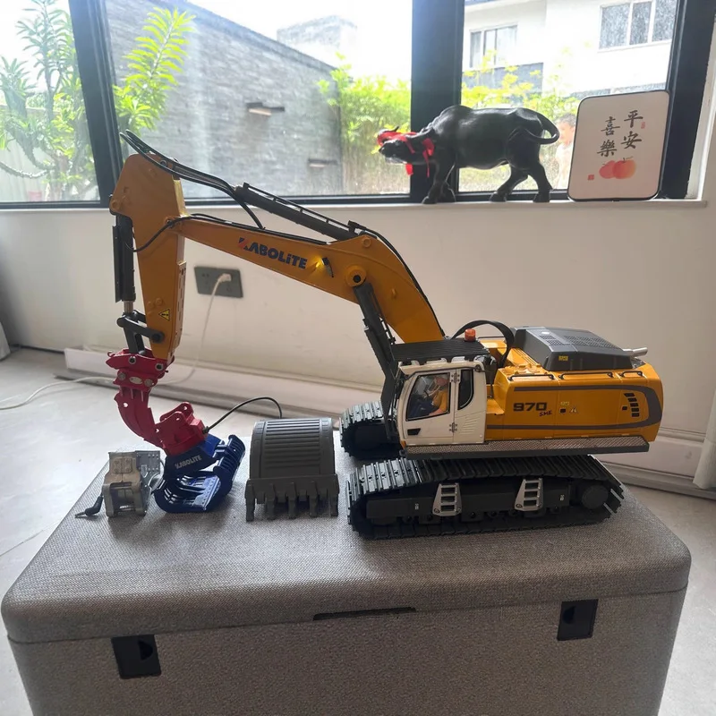 

Huina 1599 Upgrade 1/14 K5901 Collection Grade Simulation Alloy Remote Control Screw Excavator RC Excavator Truck Outside Toys
