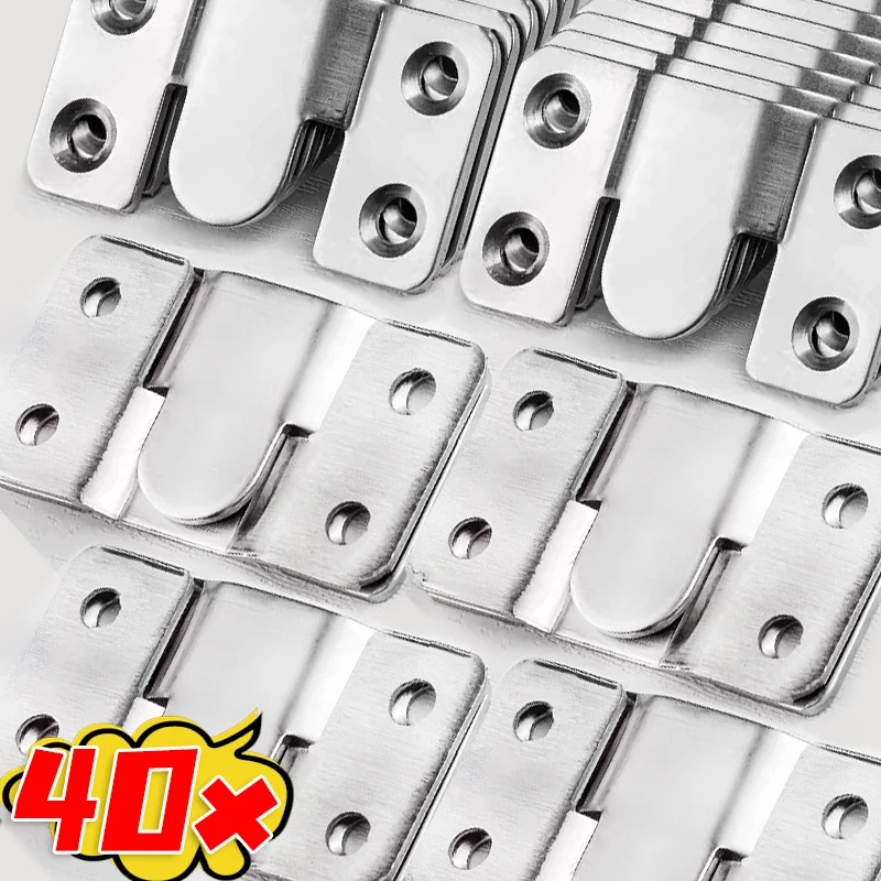 

Блокирующий кронштейн для скрытого монтажа, сверхмощные вешалки для картин, кронштейн Z-образного зажима из нержавеющей стали для бытовых подвесных картин, крючки