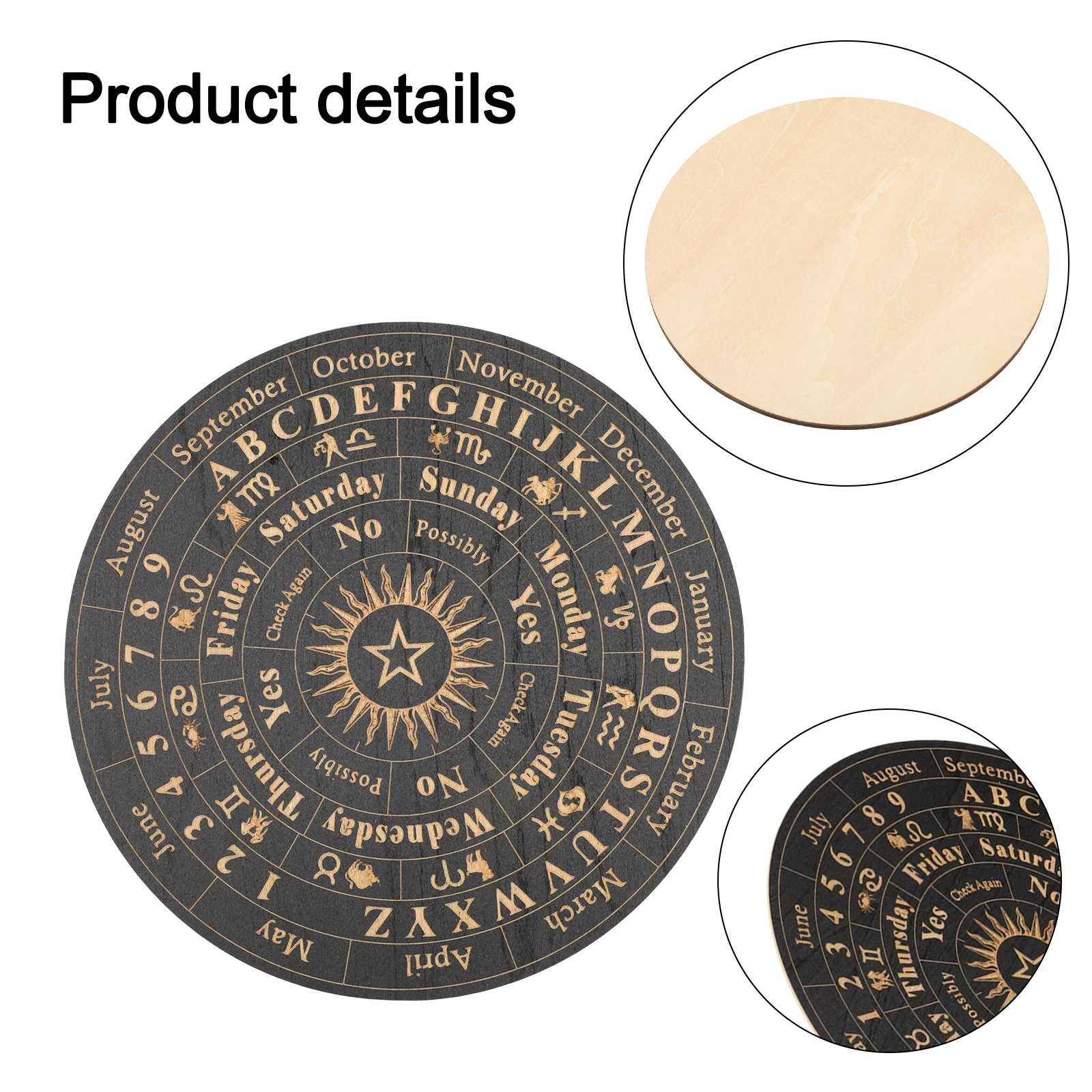 

99.9%Copper Dowsing Rods-2-Piece Dowsing Rod + Dowsing Pendulum+ Scrying Mat Set Wooden Dowsing Divination Metaphysical Message