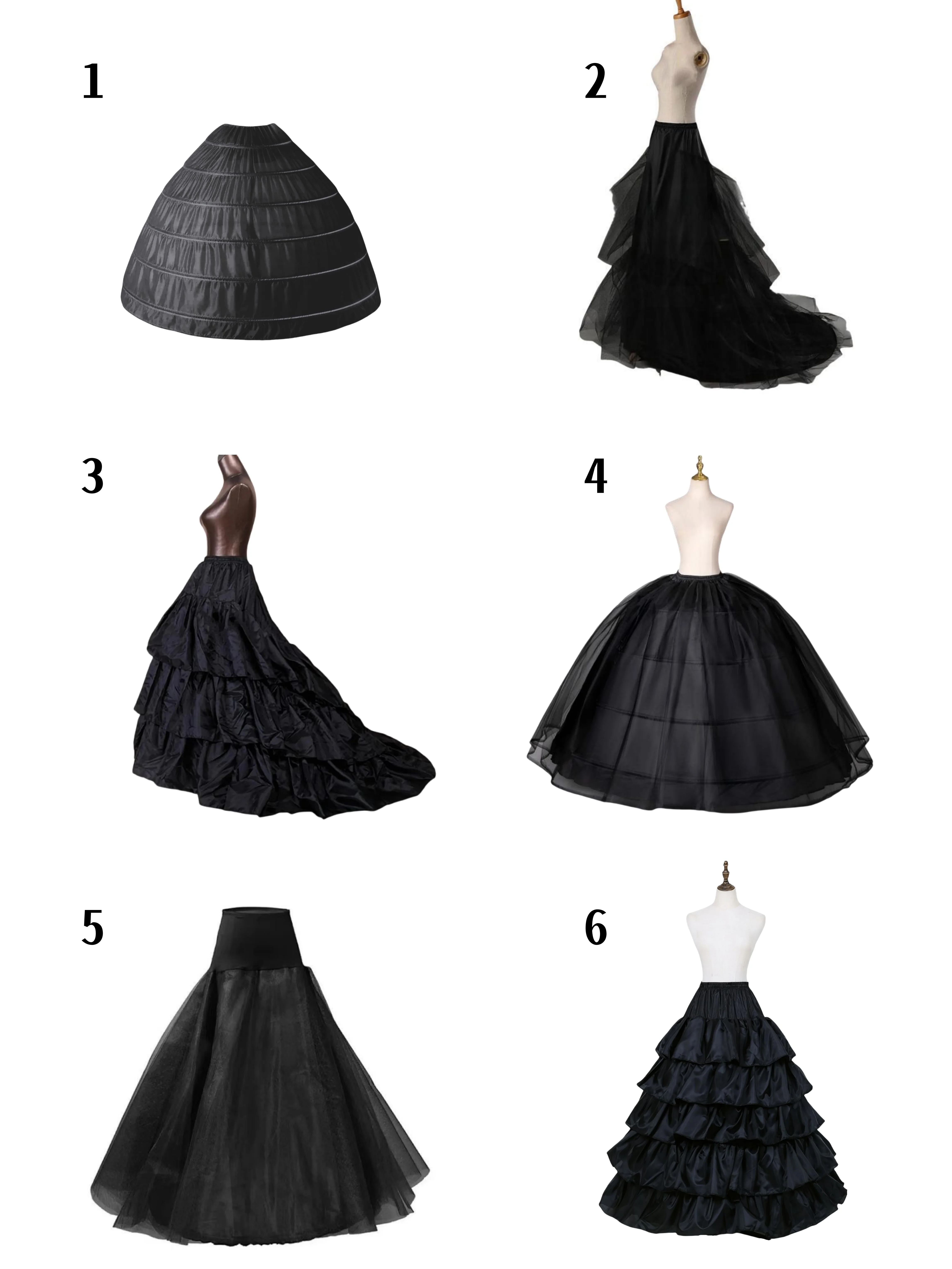 

Black Petticoat Bridal Wedding Petticoat Underskirt Ball Gown Crinoline Slip Underskirt Bridae Prom Dress Petticoats