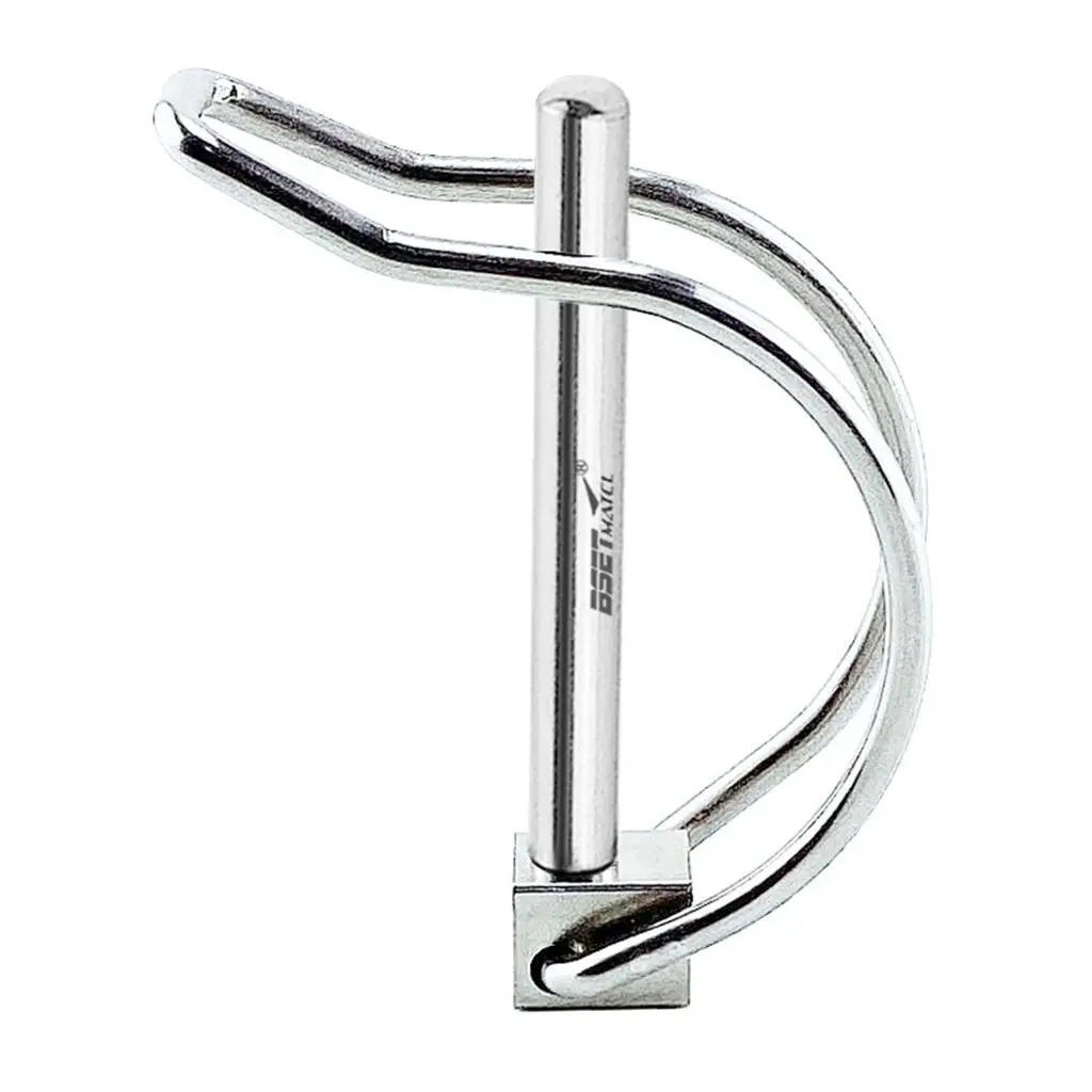 Safety Coupler Pin 5mm Heavy Duty Stainless Secure Trailer Coupling Lock Replacement for Boat Truck Farming