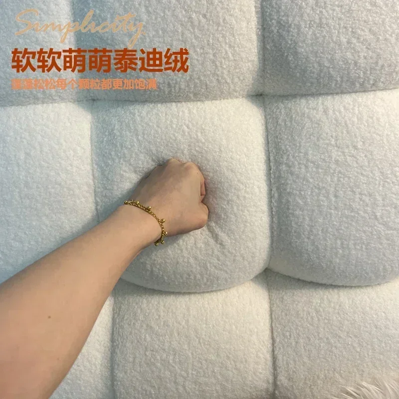 Custom-made small snowball bedside cushion soft back new pillow bed pillow bed big back tatami