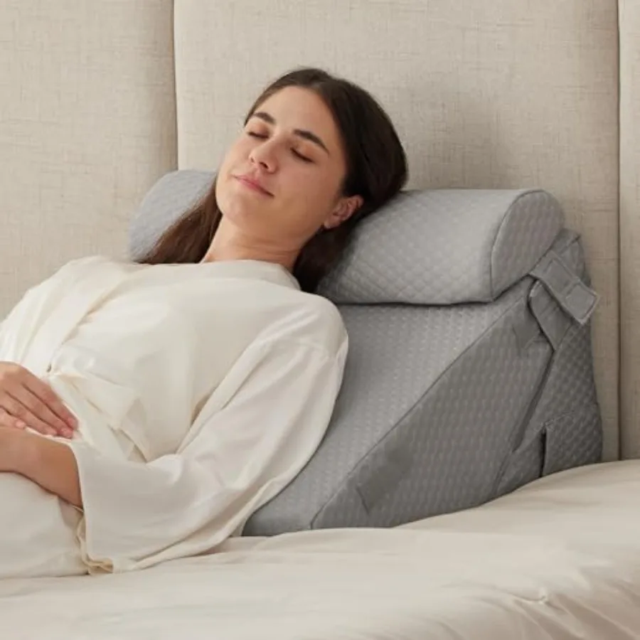 

Набор из 3 клиновидных подушек для послеоперационного восстановления, регулируемые клиновидные подушки для кровати 9-12 дюймов, клиновидная подушка для сна, клиновидная подушка для изголовья кровати