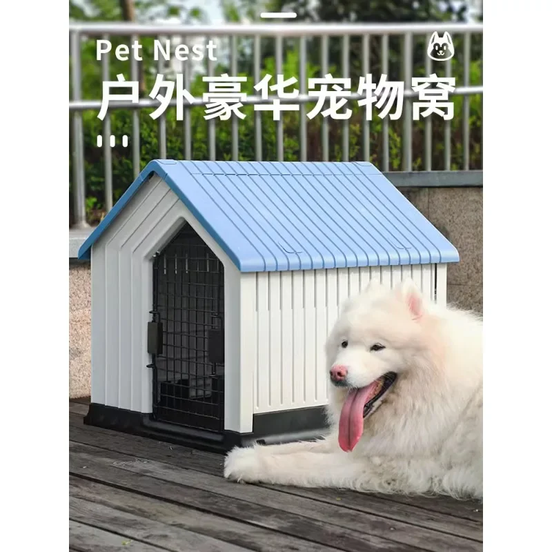 

Small Dog Kennel Small Teddy Dog House Outdoor Medium Dogs Bichon Corgi Winter Warm