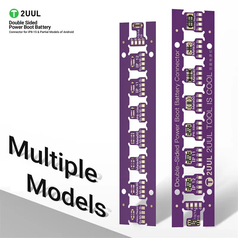 2UUL BT02 Battery Power Boot Connector for IP8-15 Android Need Welding Battery Double Sided Buckle Battery Activated Board