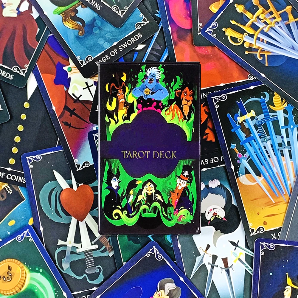 التارو سطح السفينة 78 قطعة بطاقات التارو سطح السفينة الأسرة جمع أرواق لعب رؤى الإنجليزية العرافة طبعة سطح السفينة بوراد لعب الألعاب