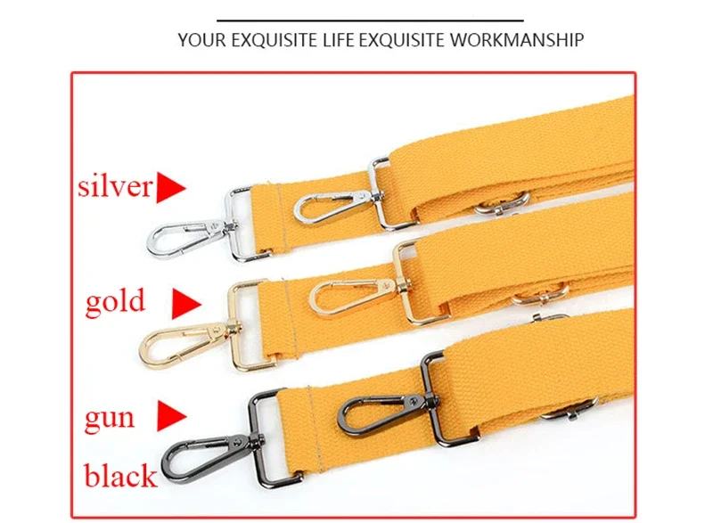 Solid Color Bag Strap for Women Shoulder Handbag Decorative Hand Messenger Belt Bag Accessories Handle Crossbody Wide Strap Part