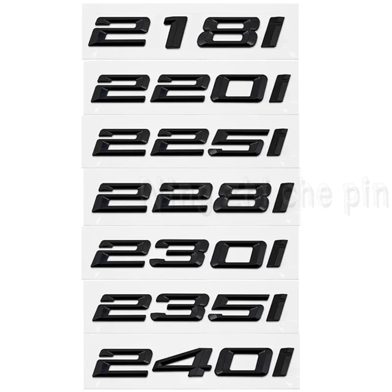 

3D ABS Car Trunk Letters Logo Decals Badge Emblem Sticker For BMW 2 Series 216i 218i 220i 225i 228i 230i 235i 240i F22 F23 F44