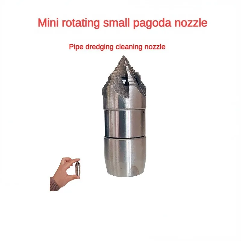 3/8 Inner Thread 30L/min Sewage Cleaning Mouse Rotating Nozzle Oil Stain Cleaning Water Mouse High-pressure Rotating Nozzle