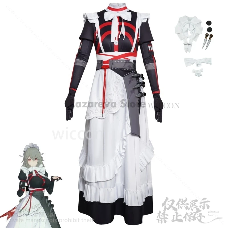 Anime Game Zenless Zone ontariCosplay Costume, cl rina Sebastiane, Maid fur s, Lolita Wigs for Girls, Woman Props, btCos