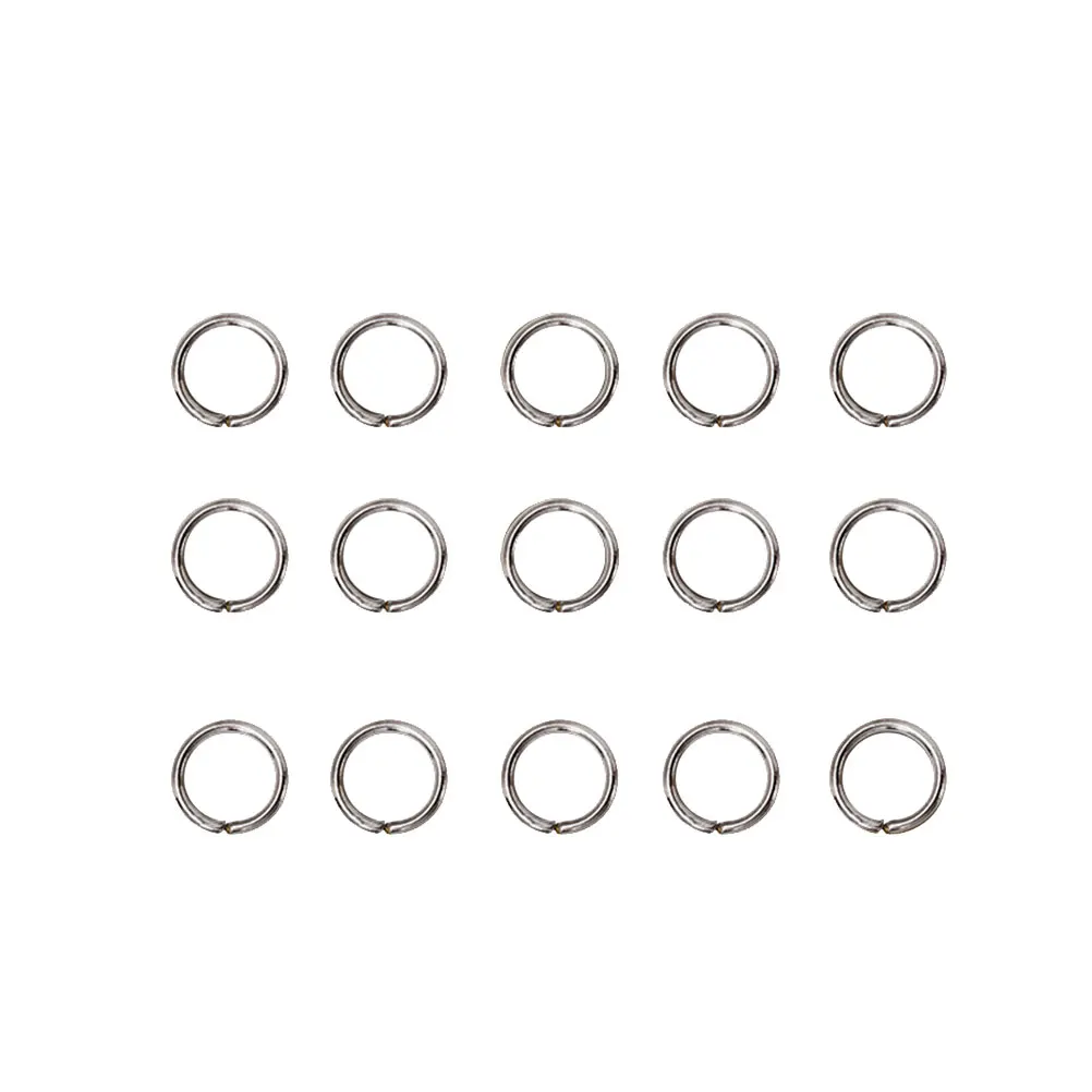 

200pcs Stainless Steel Split Key for Jewelry Crafts Photo Album Book Lightweight Open for Keys Lanyards