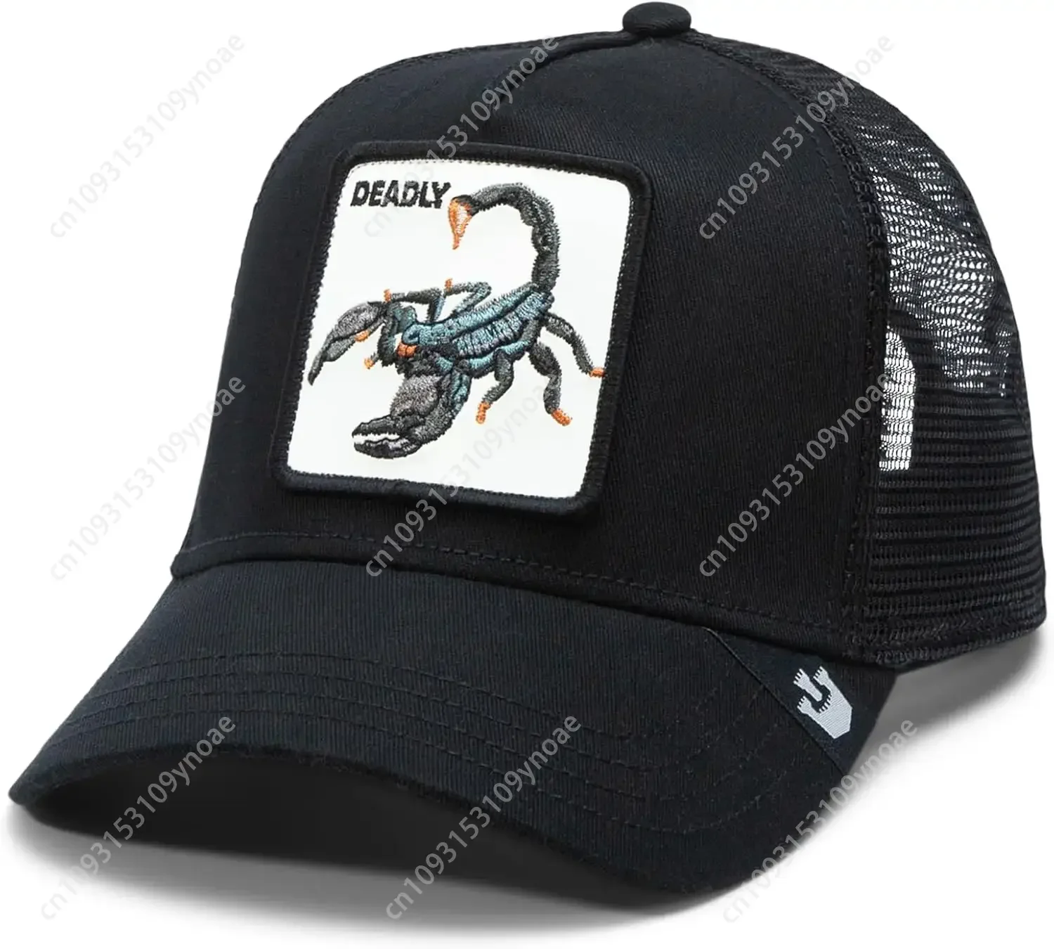 

FW24 Trucker Hat for Men and Women, Black (The Deadliest Scorpion), One Size