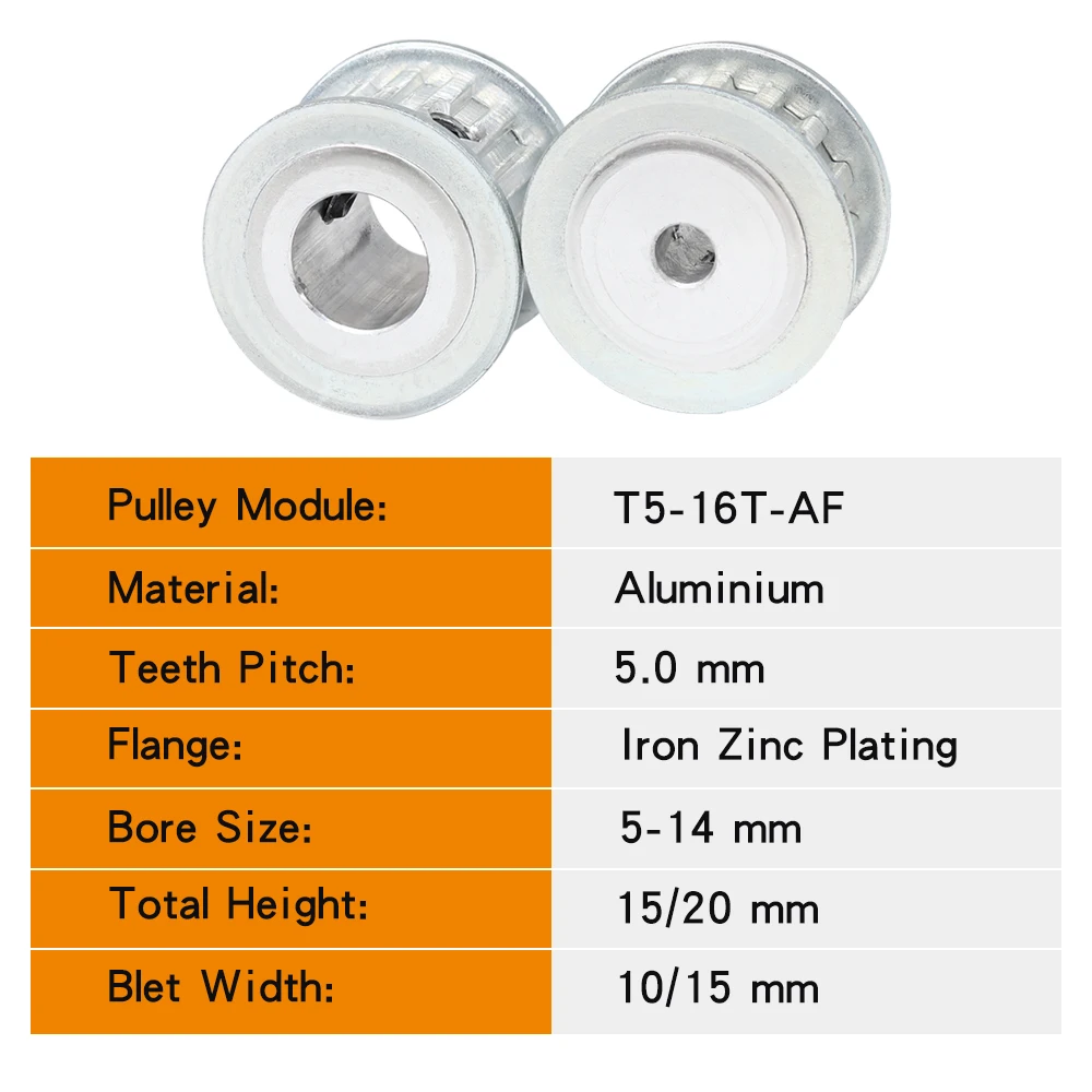 Шкив с зубчатым ремнем диаметром 5/6/6, 35/7/8/10/12/14 мм, зубчатый шкив с зубчатым ремнем 5 мм для ремня ГРМ T5 шириной 10/15 мм