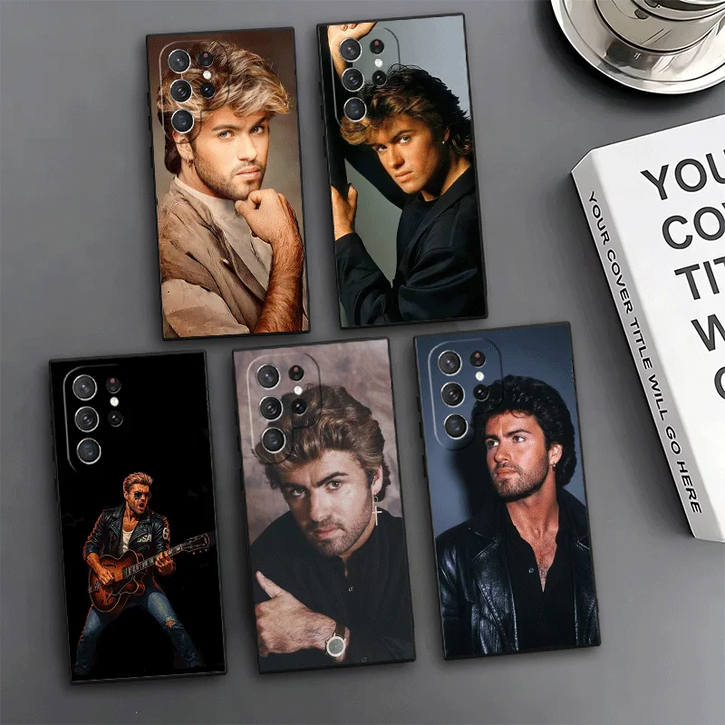 George Michael Phone Case For Samsung Galaxy S24 S25 S26 Ultra S23 Plus S22 S21 FE S20 + Edge Pattern Customized Cover