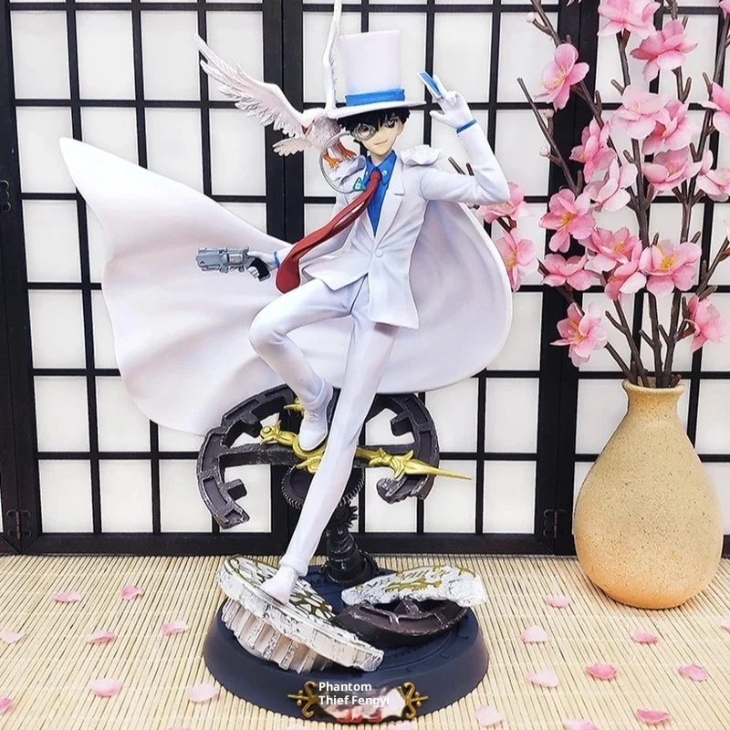 

Detective Conan Kaito Kid Gk Kaito Kuroba Pvc Anime Character Figurines Model Kit Desktop Ornaments Decoration Genuine