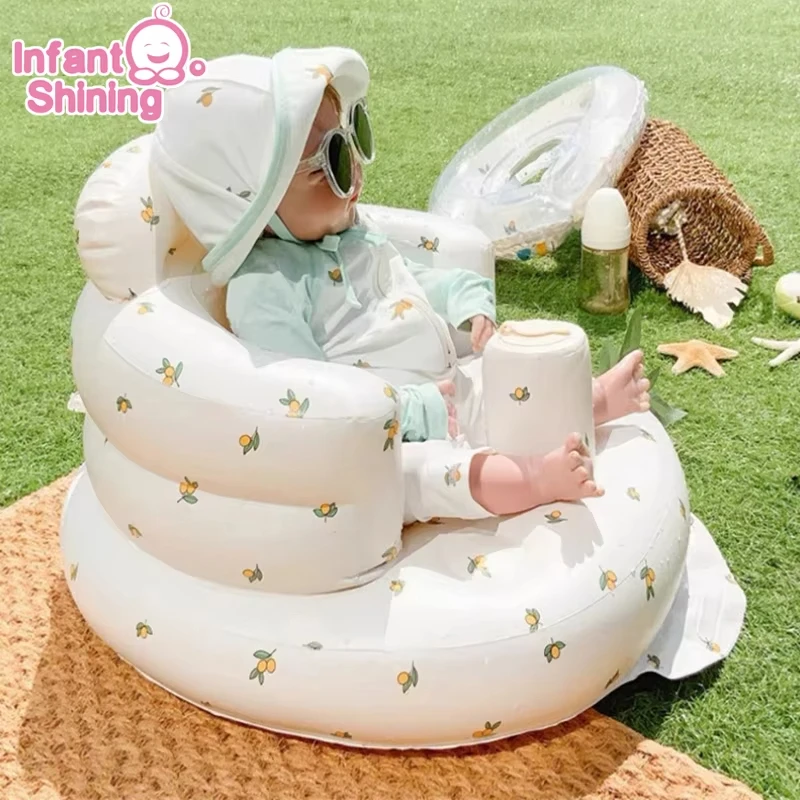 Baby Inflatable Sofa Children's Sofa Portable Inflatable Sofa Pvc Multi-function Seat Practice Sitting Outdoor Home Bathroom