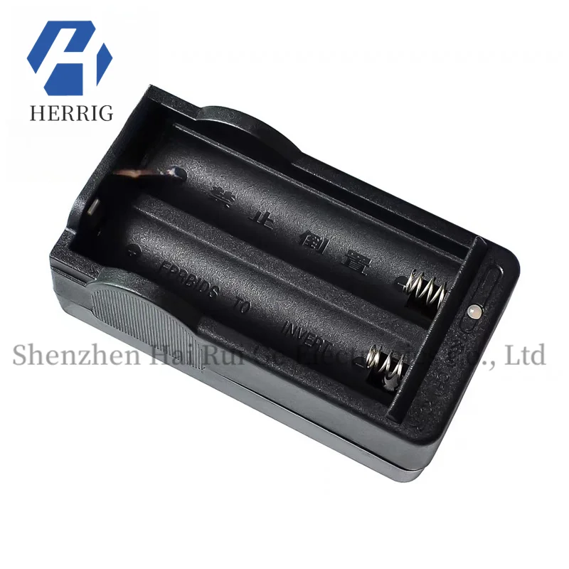 

18650 lithium battery charger 3.7V 4.2V dual-slot desktop charger strong light flashlight charger