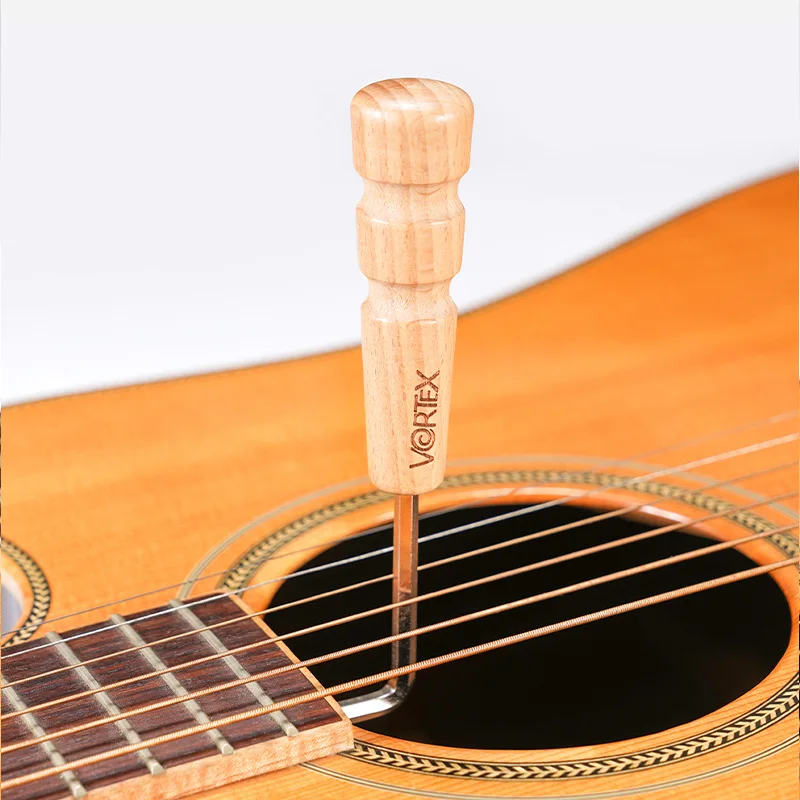 VORTEX Guitar Tool 4mm Wooden Handle Acoustic Guitar Special Wrench Extended Version Hexagonal Adjustment Neck Wrench.