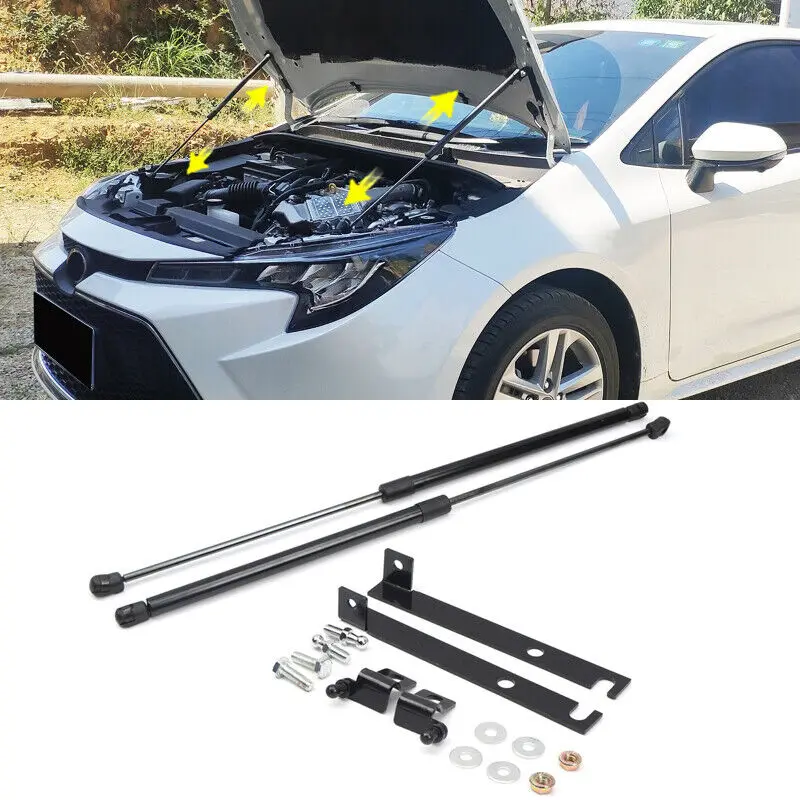 Car Accessories For Toyota Corolla 2019-2024 Front Bonnet Hood Cover Gas Shock Lift Strut Bars Support Hydraulic Rod 2pcs