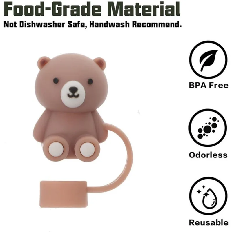 Fundas De Silicona Para Pajitas Stanley: Juego De 9 Tapas Reutilizables Para Vasos De 30 Y 40 Oz