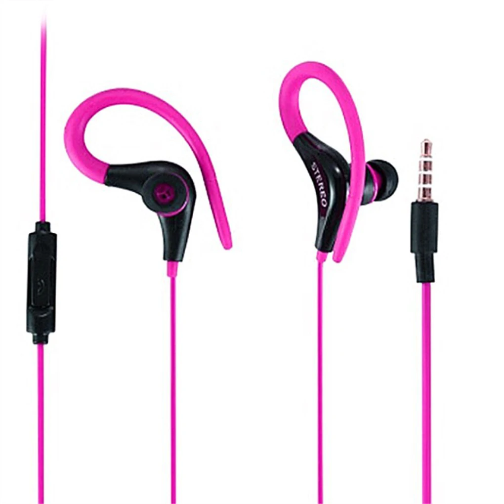 3.5mm Sport Earhook Earphone Headphone Headset with Mic For Smart Cellphone Stereo Headphone