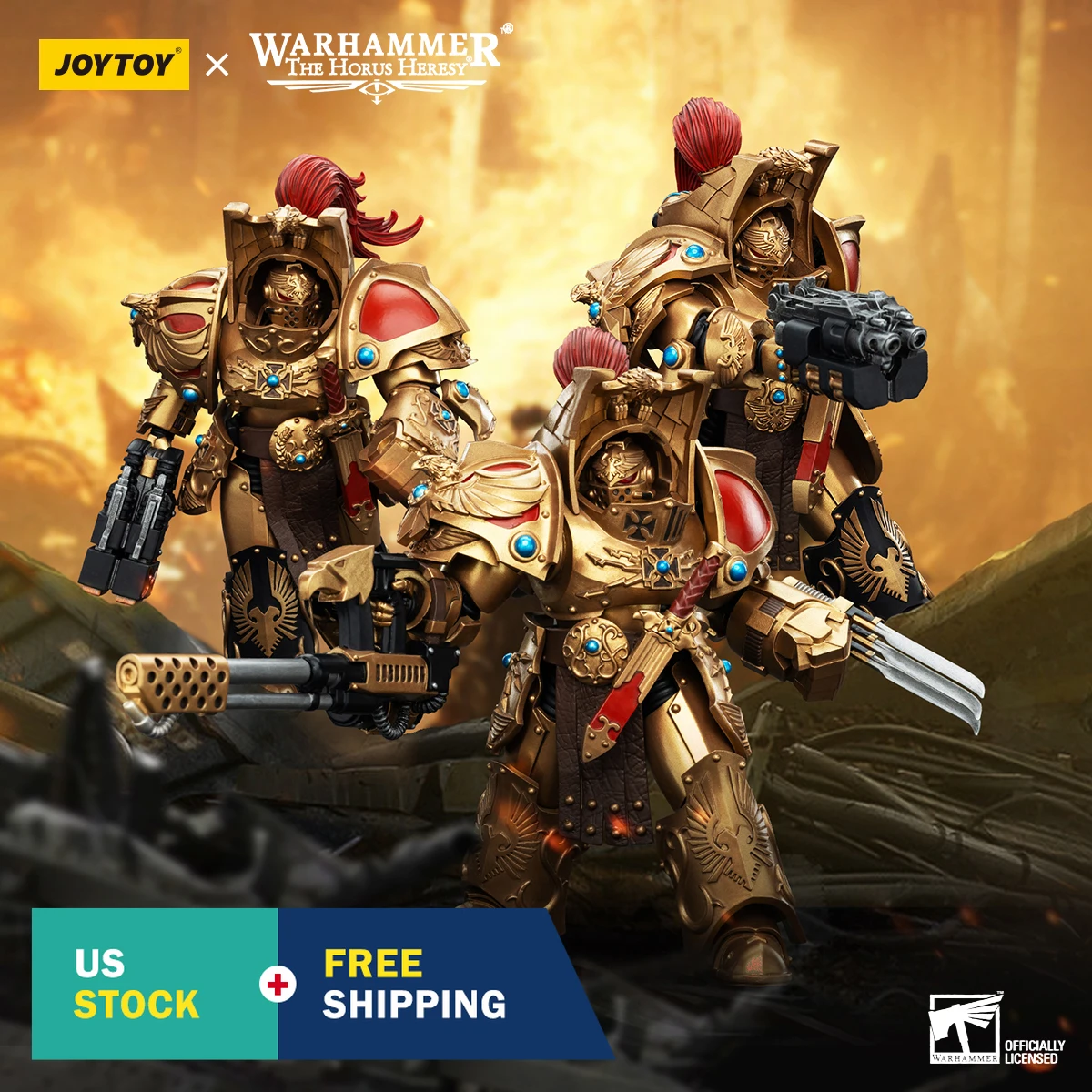 

Фигурки HiPlay JOYTOY Warhammer: Легионы Кустодов из Хорусской ереси, масштаб 1/18