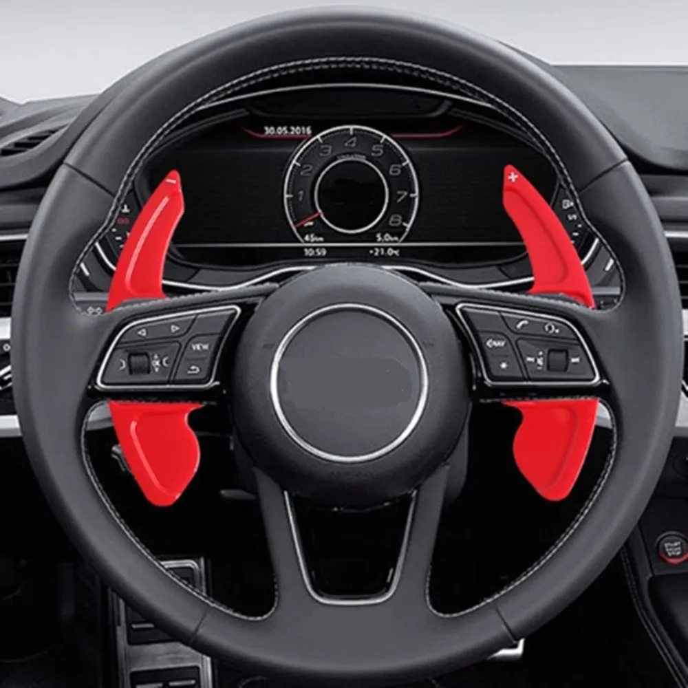 Car Steering Wheel Shift Paddle Extension For Audi A3 A4 A4L A5 A6 A7 A8 Q3 Q5 Q7 TT S3 R8 MK2 S5 DSG Shifting Paddle